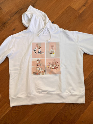 S. Oliver Hoodie Sweatshirt weiß Gr. M 40/42, Kapuzenpullover Damen, Teens