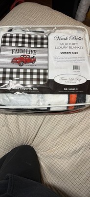 queen size farm life blanket
