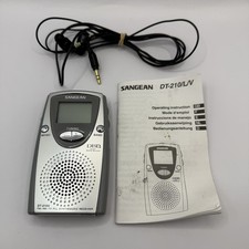 Sangean DT-210V FM/AM/TV Tuning Pocket Radio Speaker PLL Synthesized Receiver