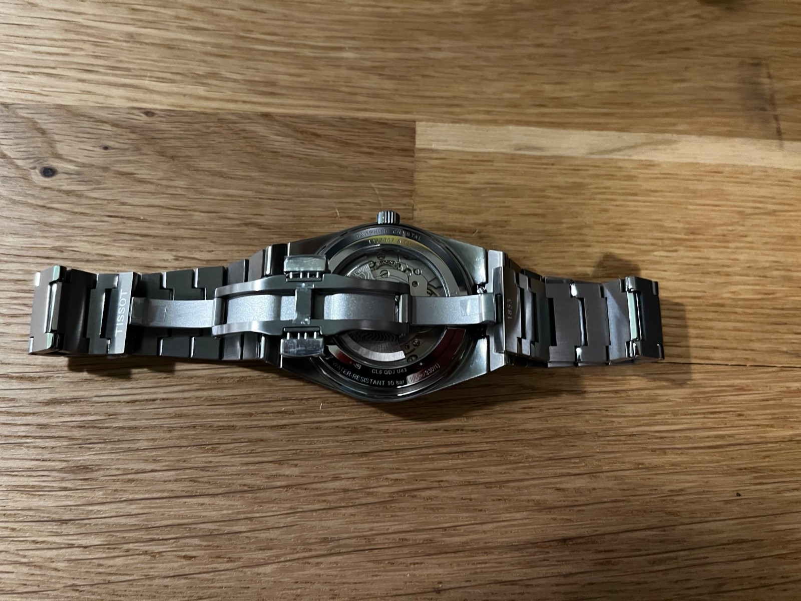 Tissot PRX 38mm Blue Waffle Dial Titanium Case - Powermatic 80 T1378074404100 image 4