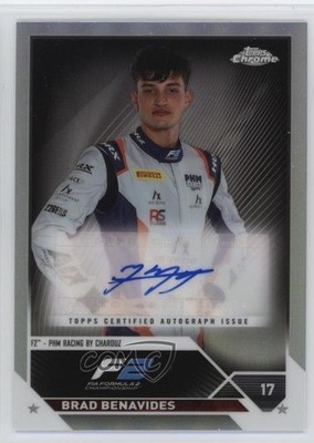 2023 Topps Chrome Formula 1 Brad Benavides #CAC-BB Auto 15wb