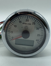 Vdo Viewline Ivory 4000 Rpm Tachometer 3-38 A2c53194875-s Marineauto Vdo Viewline Ivory 4000 Rpm Tachometer 3-38 A2c53194875-s Marineauto