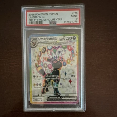 Pokémon TCG Umbreon ex SVP176 Scarlet & Violet Promo Holo EX 280HP PSA 9 English