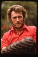 Clint Eastwood Photo Shoot Original 35mm Transparency Stamped Mount 1972