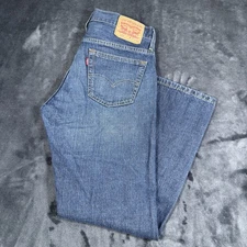 Levis 569 Jeans Mens 32x30 Loose Straight Leg Skater Baggy Y2K Denim Faded