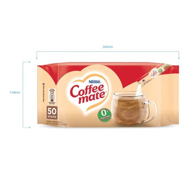 Nestlé Coffee Mate Creamer Sticks (50 x 5g)   Non-Dairy, 0g Cholesterol