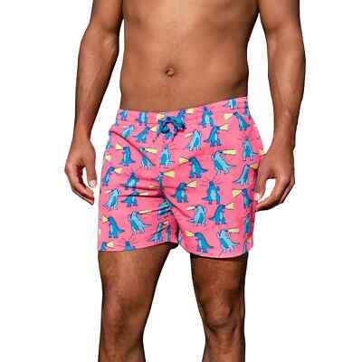 Chubbies Swimming Shorts Godzilla Monster Kaiju Fire Pink
