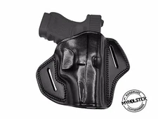OWB Open Top Concealable Leather Belt Holster Fits GLOCK36