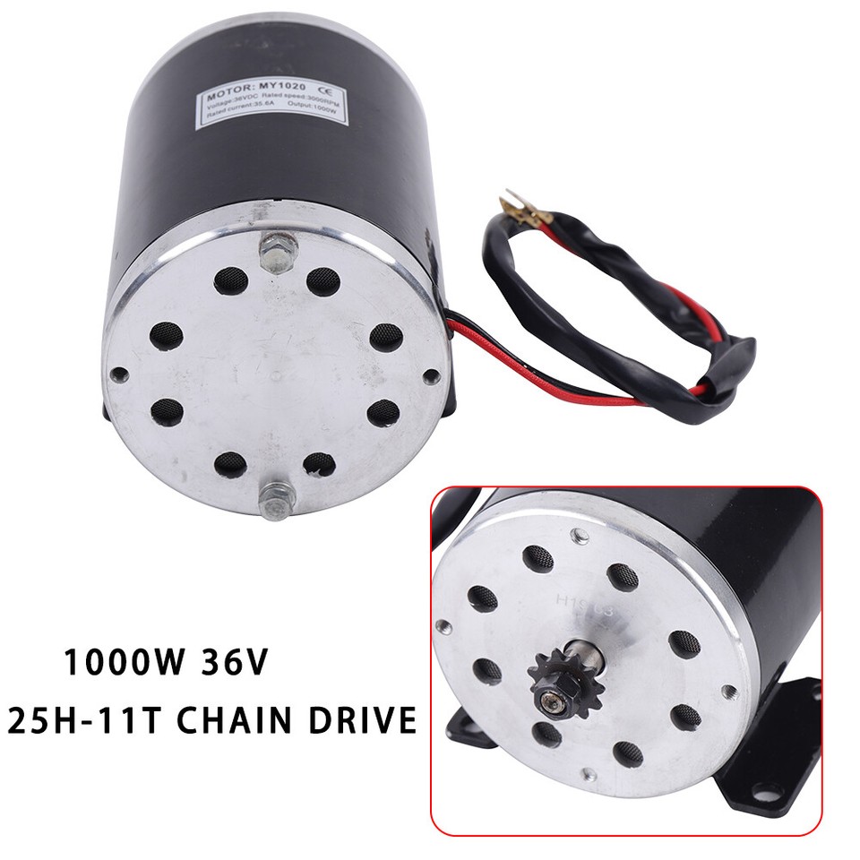 36V 1000W Brush Motor for Electric Scooter Quad Razor E-Bike Go-Kart ...
