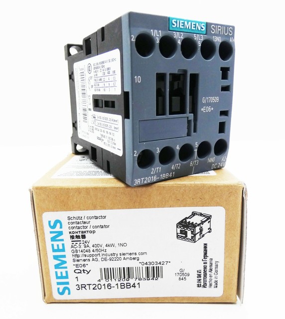 Siemens CD Schtz Bgr.s00 24dc 4kw/400v 1s 3rt2016-1bb41 gunstig kaufen ...