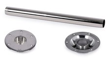 Tischfuß 70cm Stahl verchromt Caravan Wohnmobil Wohnwagen Tisch Tischfuss Fuß