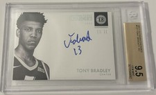 TONY BRADLEY 2017 PANINI ENCASED ROOKIE ENDORSEMENTS AUTO /99 BGS 9.5 10 UNC