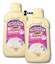 Smucker's Magic Shell Unicorn Ice Cream Topping 7.25oz Freezes In Seconds - 2PK