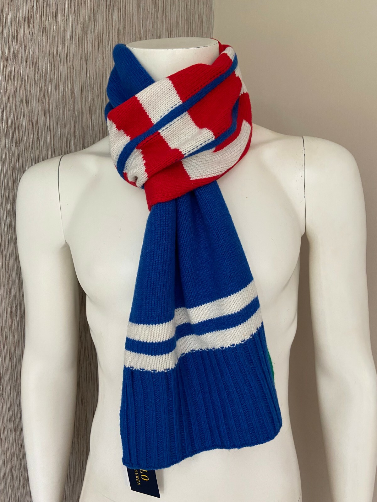 POLO RALPH LAUREN BRING IT BACK VARSITY SCARF BNWT image 4