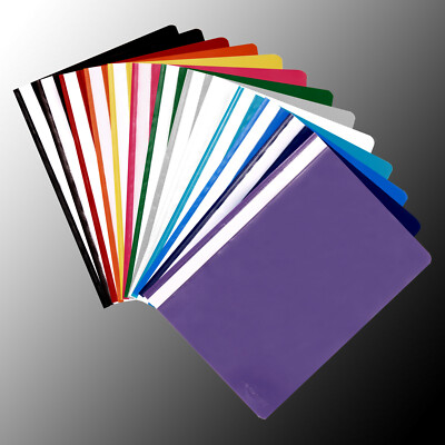 Schnellhefter A4 Plastik Kunststoff 5 10 20 100 Stück 13 Farben Sichthefter PP