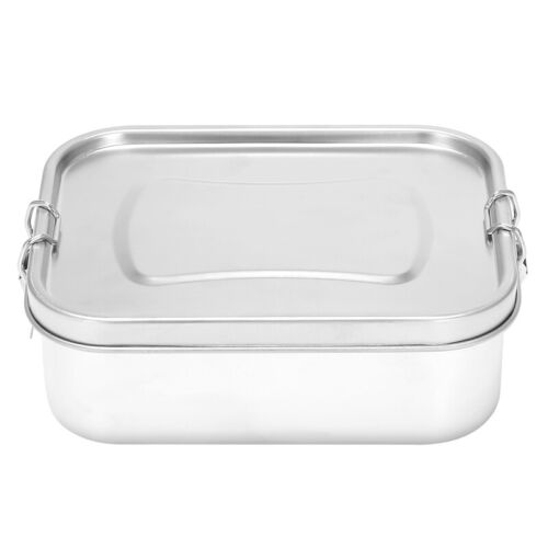 Boîte bento en acier inoxydable conteneur à lunch, 3 compartiments boîte à lunch bento pour9615 - Photo 1/8