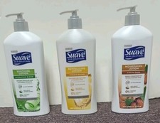 Suave Body Lotion Combo 3-Pack Soothing, Revitalizing, and Nourishing 18 oz ea
