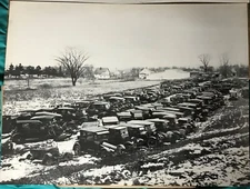 Vintage Photo Poster 22x18 OK Used Cars Ford Chevrolet Dodge Large GM Dealership