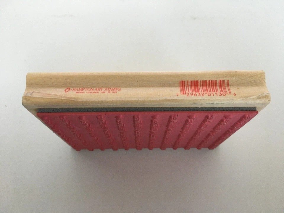 Carimbo de borracha Hampton Art com fundo de roteiro de amor cartão de coração fazendo palavras - Imagem 2 de 4