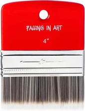 Flat Paddle Paint Brush, Scale Brush for Oil and Acrylic Paints,4 Inch