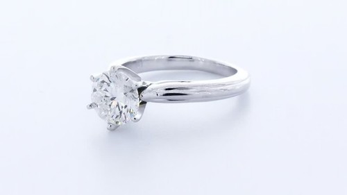 2ct E SI1 Round Cut Natural Certified Diamond Platinum Solitaire Engagement Ring - Video 1 of 1