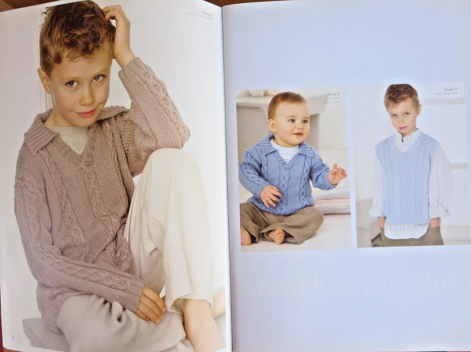 Sirdar Baby Bamboo Knits Knitting Pattern Book 323-13 designs for kids - Image 3 of 4