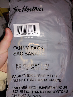 Tim Biebs Tim Hortons X Justin Bieber fanny pack NWT Limited Edition 8 avail