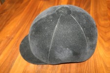 Equestrian Riding Show Black Velvet Helmet Size 7 1/4