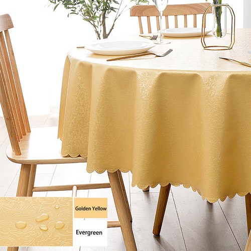 Table Cloth Waterproof, Oil-proof, Non-washable, Ironing Proof Round Table Cloth - Picture 29 of 30