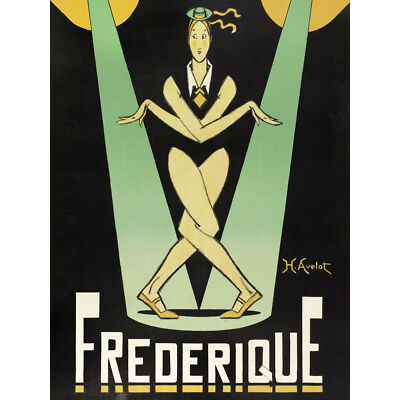 Avelot Frederique Music Hall Star-Werbung extragroßer Leinwanddruck