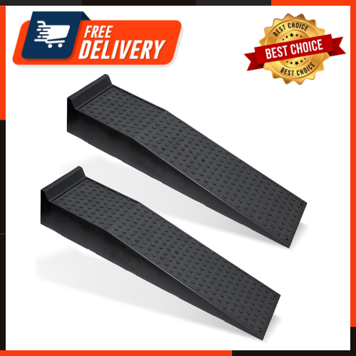 Vehicle Service Ramp Set 6.6in Car Lift, 5 Ton Heavy Duty Truck Ramps