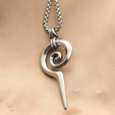 Titanium steel men's necklace