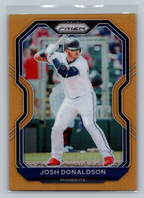 2021 Panini Prizm Tier III Neon Orange Prizm 100/100 Josh Donaldson #201