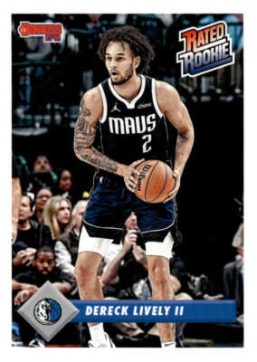 DERECK LIVELY II RC 2023-24 Panini Instant Rated Rookie PR:715 #12 MAV ID:111192