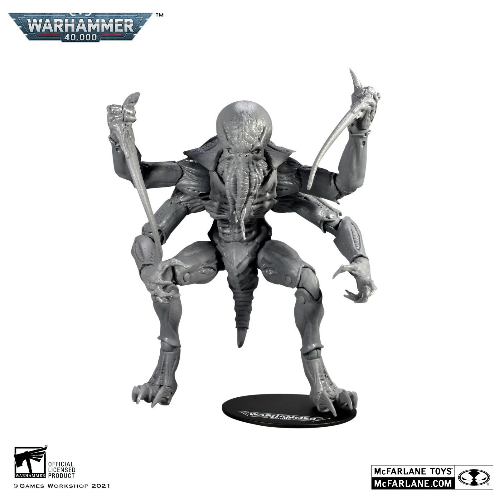 McFarlane Toys Warhammer 40,000 Ymgarl Genestealer Unpainted Brand New