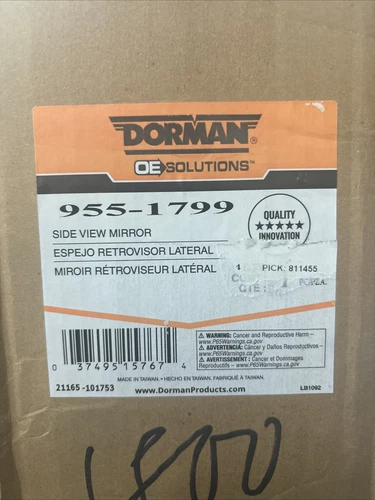 Dorman, LH Driver Side Door Mirror, #955-1799