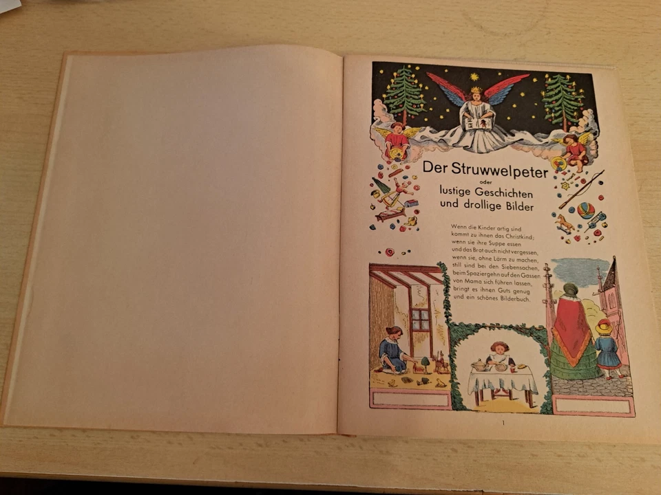 Altes Buch  " Der Struwelpeter " Dr. Heinrich Hoffmann Frankfurter Originalausga - Bild 3 von 4