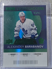 2020-21 Upper Deck Debut Ticket Access Alexander Barabanov #103(RC)(Green)05/25