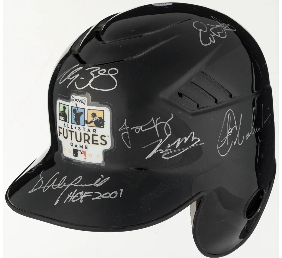 Clayton Kershaw Pre Rookie 2009 Futures All Star Game Team Signed Helmet JSA COA - Image 2 of 4