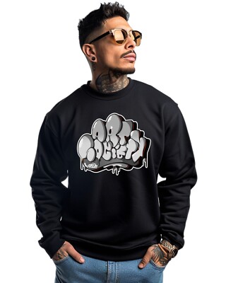 NEW Art Society x SIMON DEE VOLUME 2 BLACK Crew Sweater SM-4XLARGE MADE IN USA
