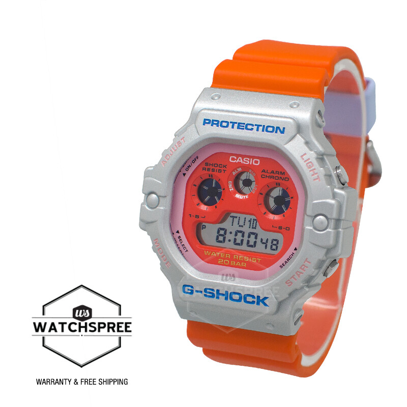 T*U様 美品　G-SHOCK DW-5900BB コラボモデル　琉球ゴールデン Casio G-Shock DW-5900 Euphoria Series Orange Resin Band Watch DW