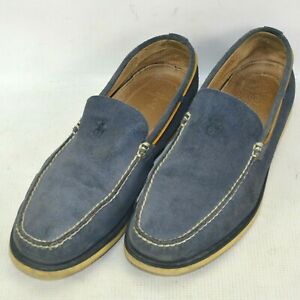 ralph lauren blue suede loafers