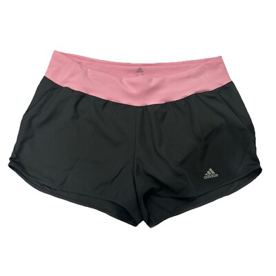NWT Adidas Run It Shorts Women s XL Polyester Grey/Pink