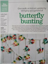 BUTTERFLY BUNTING - Great to put on little dresses too -- Magazine Pull Out