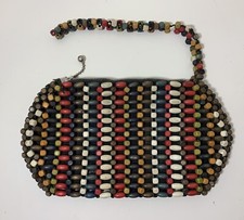 Small Beaded Purse Hand Made in Czechoslovakia