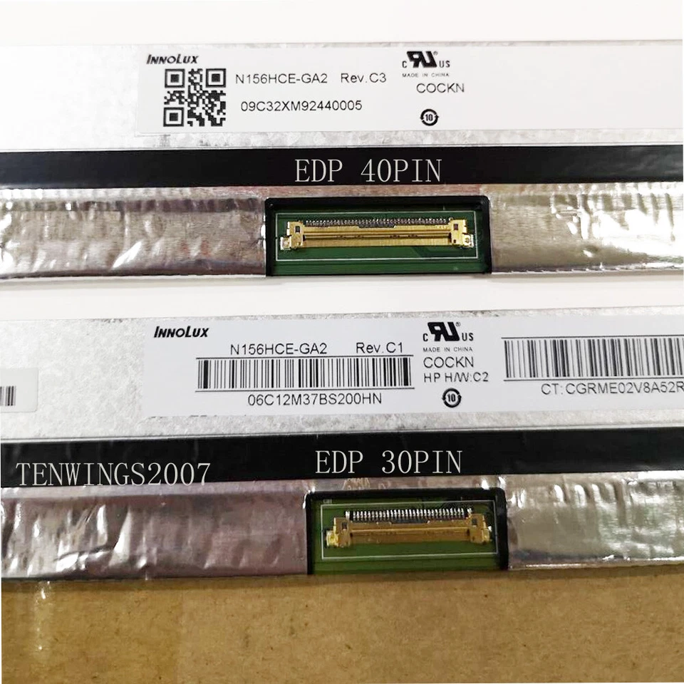 120HZ FHD IPS 15.6" LCD SCREEN EXACT N156HCE-GA2 REV.C3 NON-TOUCH 40PIN - Image 3 of 4