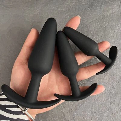 3-teilig Silikon Anal Plug Set Sexspielzeug Dildo Analplug  Prostatamassagegert | eBay.de