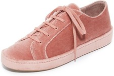 NEW JOIE WOMEN'S DARYL VELVET LACE UP LT MAUVE SNEAKERS EU 38 US SIZE 7.5 228