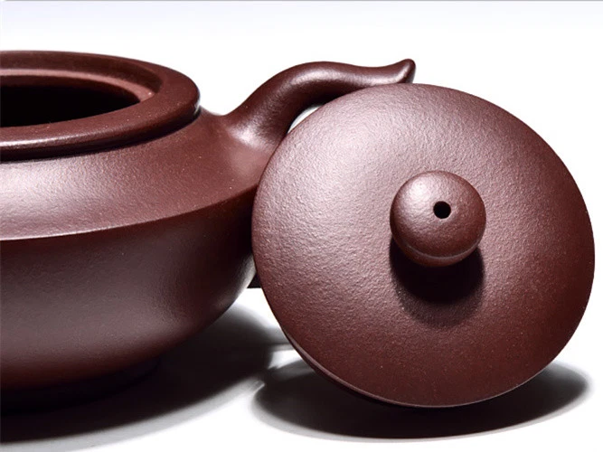 Tetera infusora en forma de bola de arcilla púrpura Yixing 240 ml juego de té Kung Fu ceremonia del té Foto 4 de 4