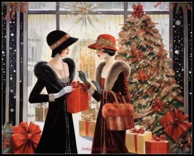Holiday Elegance - Counted Cross Stitch Patterns - Color & BW Symbols